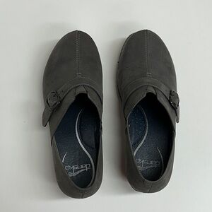 Dansko Women's Gray Clogs with Buckle